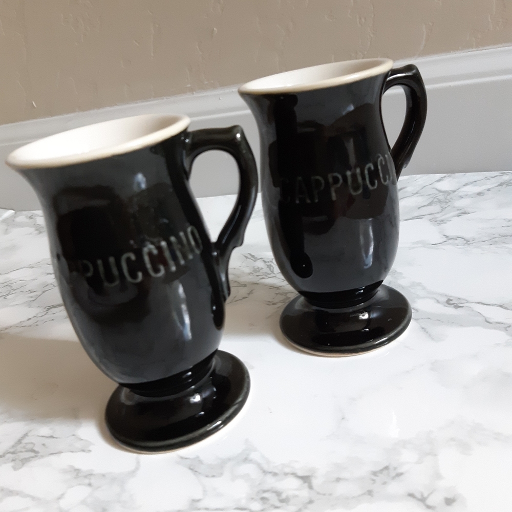 Vintage cappuccino espresso cups